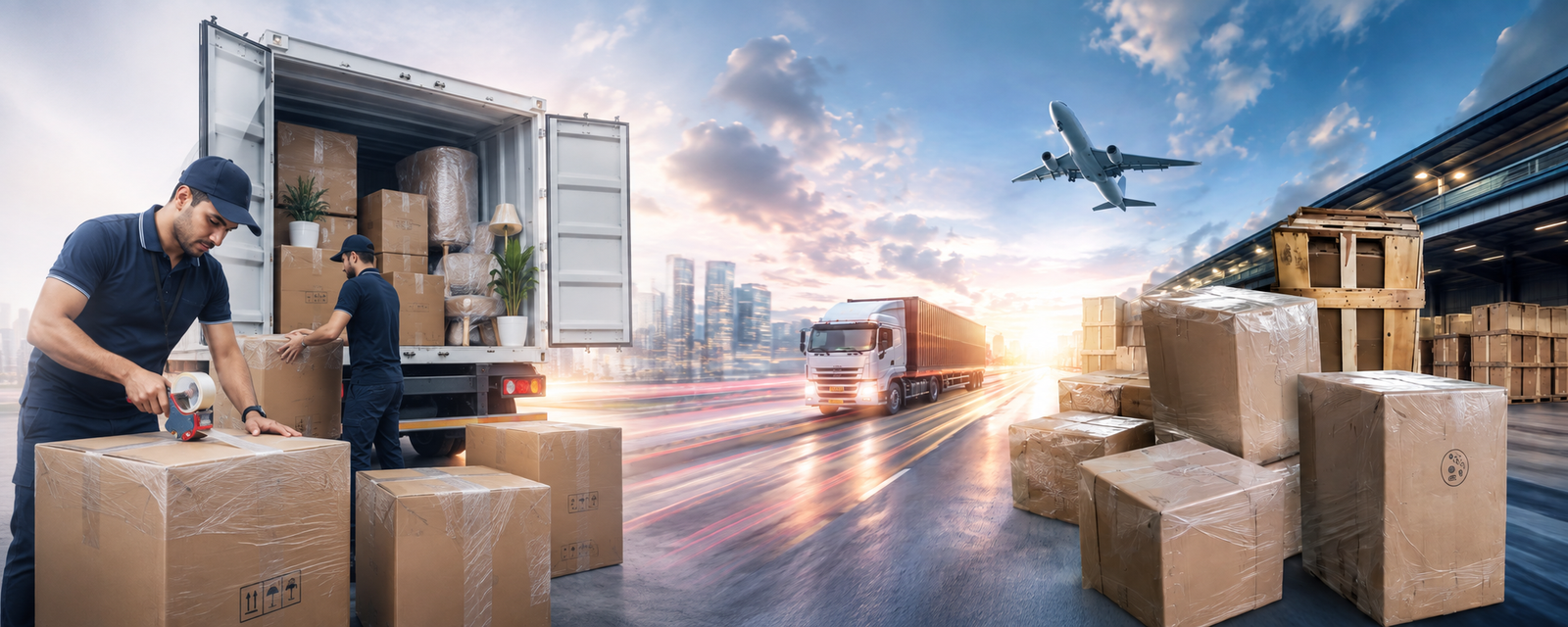 Packers and Movers loading truck
